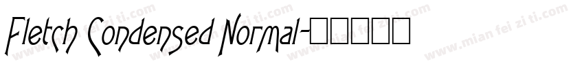 Fletch Condensed Normal字体转换